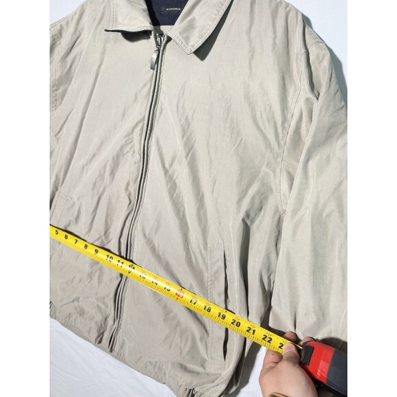 Claiborne Microfiber Outerwear Jacket Men's L Beige Water Repellant - Picture 3 of 6